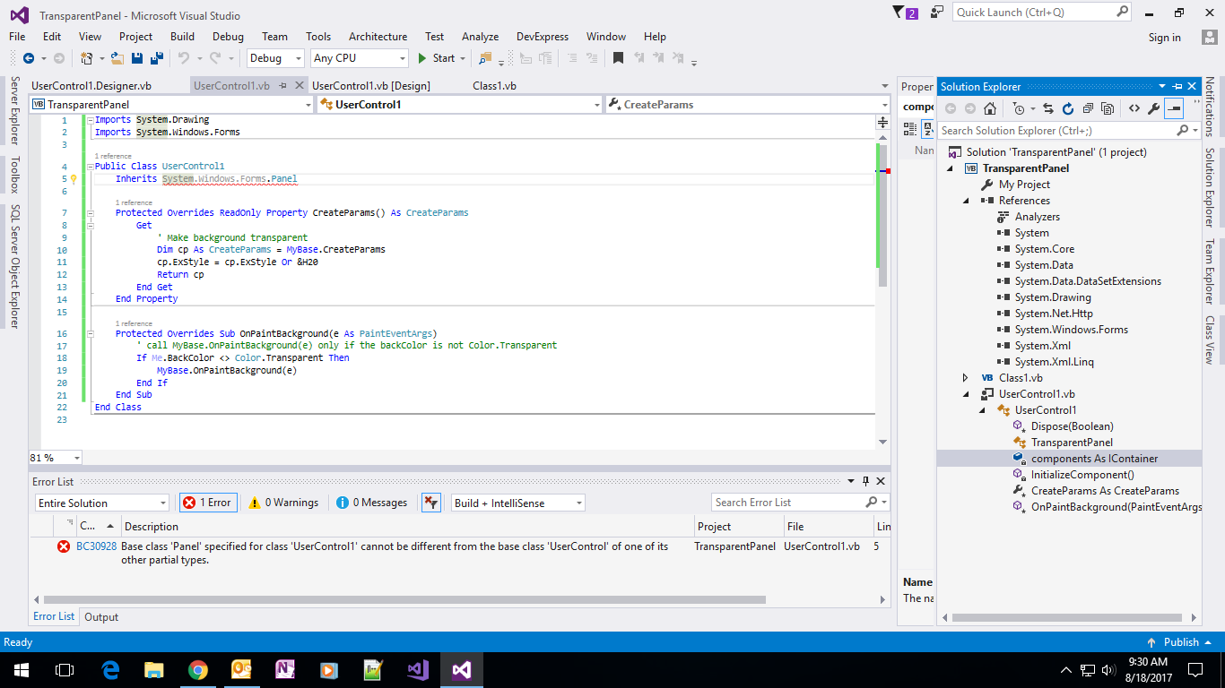 Protected override. Vb net составное свойство USERCONTROL. Protected override Void ONPAINT.