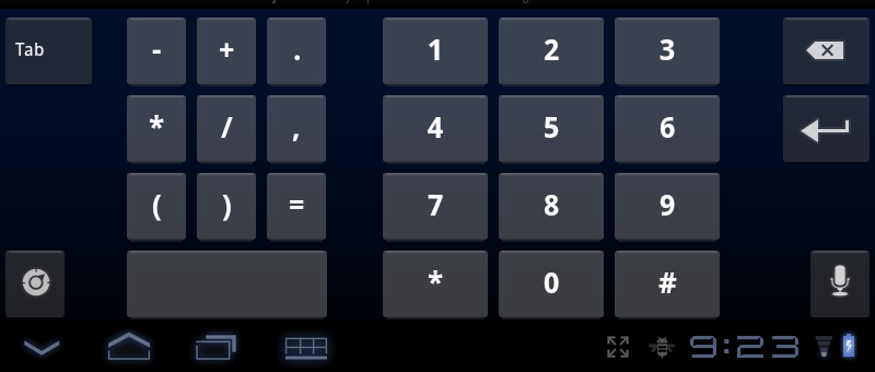Honeycomb 3.2 keyboard for Configuration.KEYBOARD_QWERTY