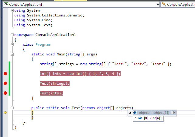 Array objects c. С# params. Ключевое слово params в c#. Модификатор params c#. C# множество аргументов.