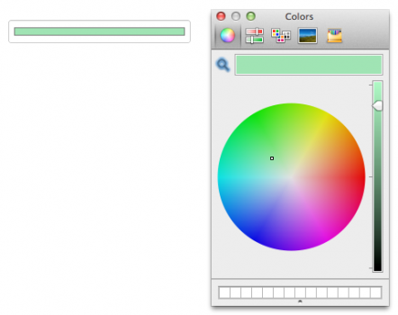 Screenshot of color picker